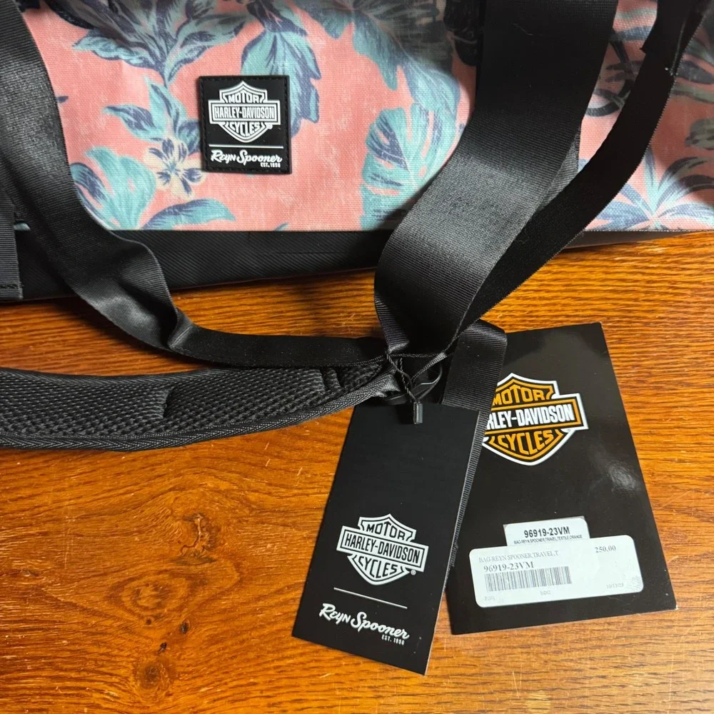 Harley-Davidson Reyn Spooner Travel Duffel Bag Tropical Floral 96919-23VM New